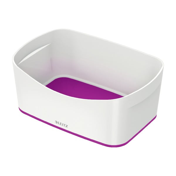 Кутия за маса в бяло и лилаво, дължина 24,5 cm MyBox - Leitz