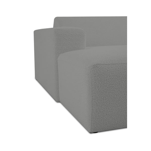 Сив модулен диван от букле (ляв ъгъл) Roxy – Scandic-image-4