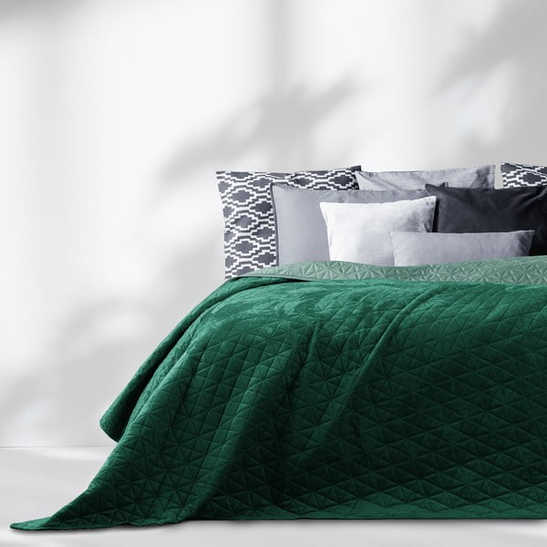 Зелена покривка за легло Jade, 260 x 240 cm Laila - AmeliaHome