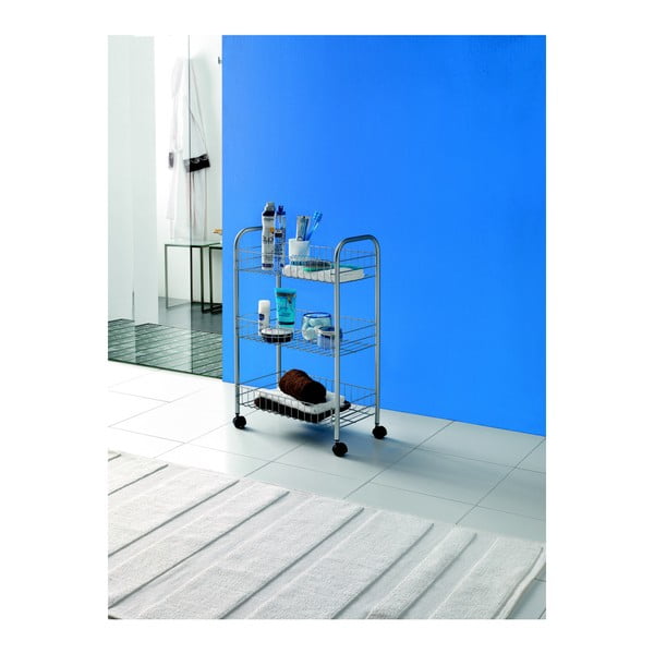 Мобилна стойка с 3 рафта Lugano - Metaltex-image-3