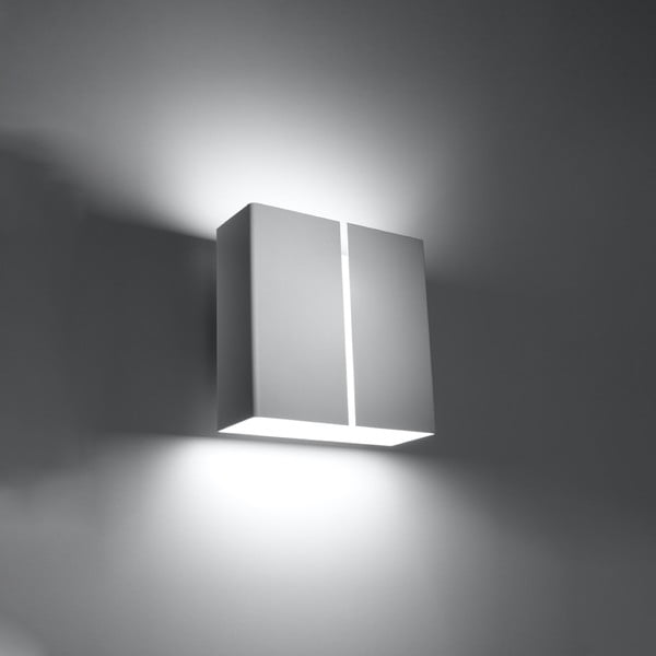 Бяла стенна лампа Split – Nice Lamps