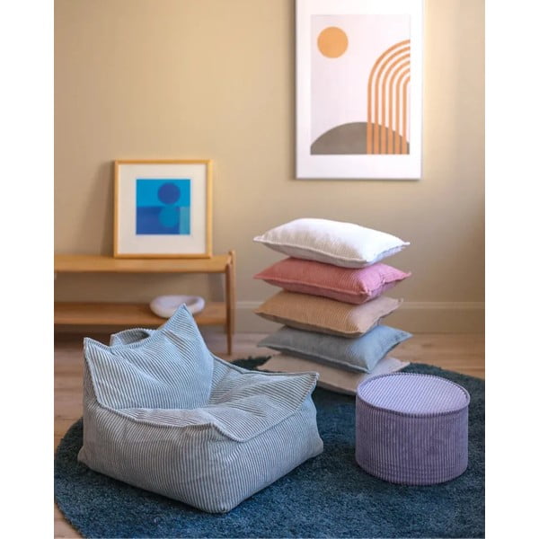 Детска възглавница за диван от рипсено кадифе в цвят мента Bolster – Wigiwama-image-2