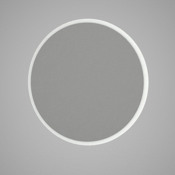 Кръгло стенно огледало с бяла рамка , ⌀ 59 cm Glob - Wallity-image-2