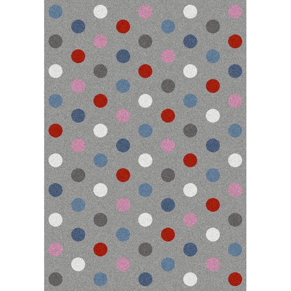 Сив килим Norge Dots, 80 x 150 cm - Universal
