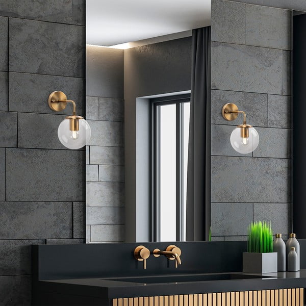 Стенна лампа в месингов цвят ø 15 cm Viran – Opviq lights-image-3