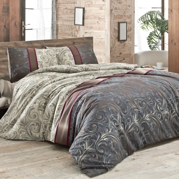 Спално бельо за двойно легло с чаршаф и 2 калъфки за възглавници Hurrem, 200 x 220 cm - Mijolnir