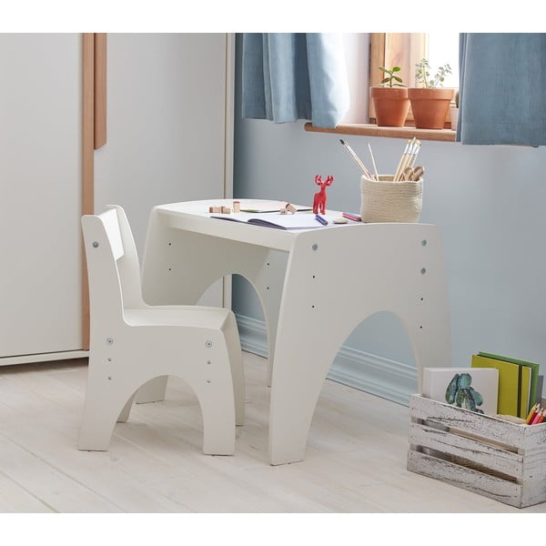 Бял детски стол Klips - Pinio-image-1