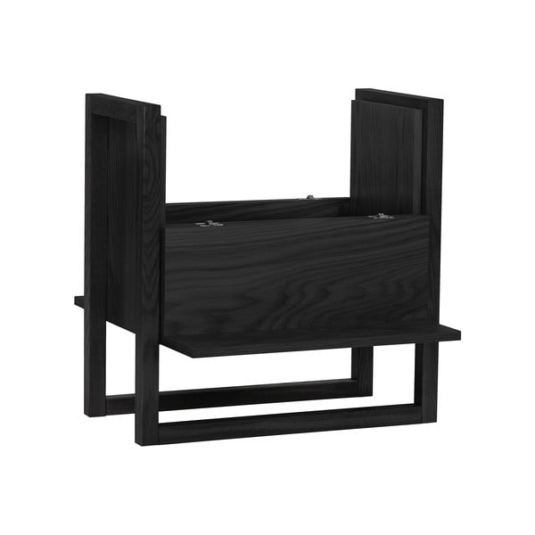 Черна дъбова стойка за вино 59x60 cm NewEst - Woodman-image-3