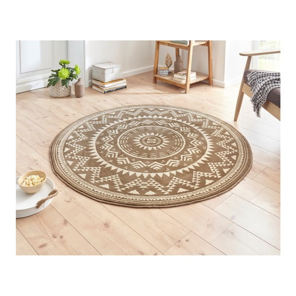 Кафяв килим Celebration , ⌀ 200 cm Valencia - Hanse Home-image-1