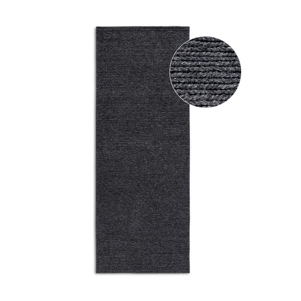 Тъмносива ръчно изработена вълнена пътека 80x200 cm Francois – Villeroy&Boch