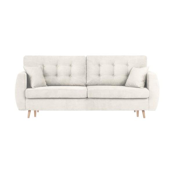 Триместен разтегателен диван с място за съхранение в сребрист цвят Amsterdam - Cosmopolitan Design