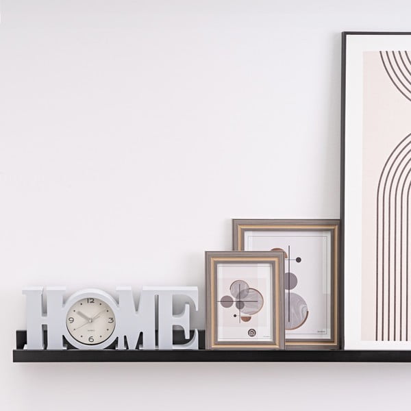 Черен стенен рафт за картини 100 cm – Casa Selección-image-1