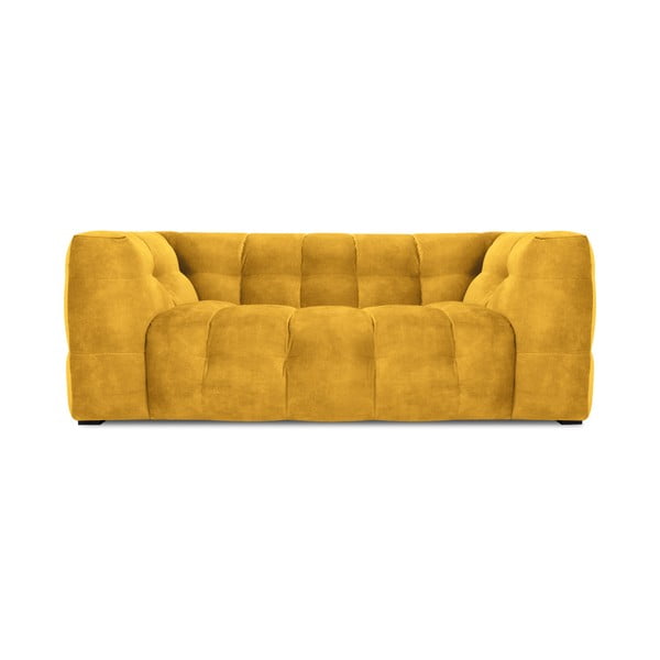 Жълт кадифен диван , 208 см Vesta - Windsor & Co Sofas