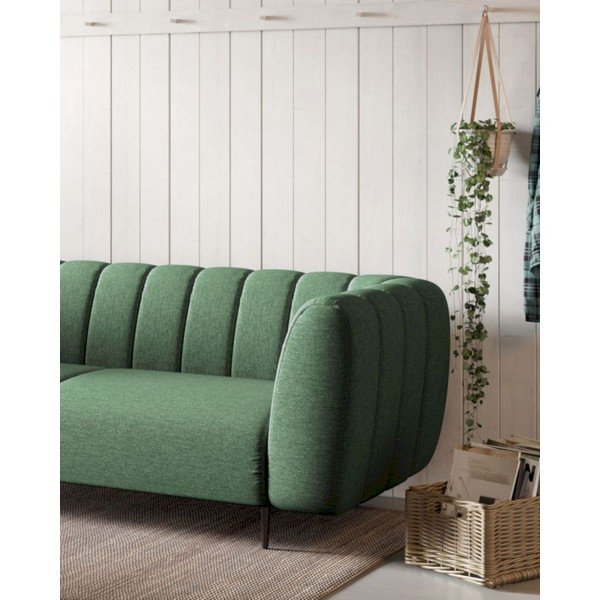 Тъмнозелен диван 210 cm Shel – Ghado-image-4