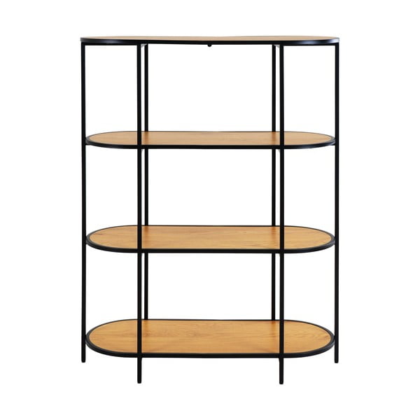 Черна етажерка в дъб 36x111 cm Vita - House Nordic-image-3