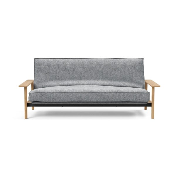 Светлосив разтегателен диван със свалящо се покривало Twist Granite, 97 x 230 cm Balder - Innovation