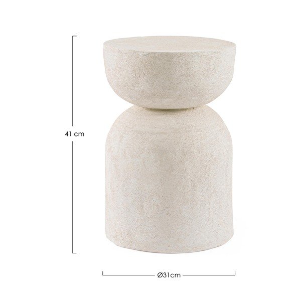 Кръгла странична масичка от полиресин ø 31 cm Albin – Bizzotto-image-2