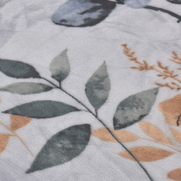 Сиво-синьо единично  спално бельо от микроплюш 140x200 cm Greta – My House-image-3