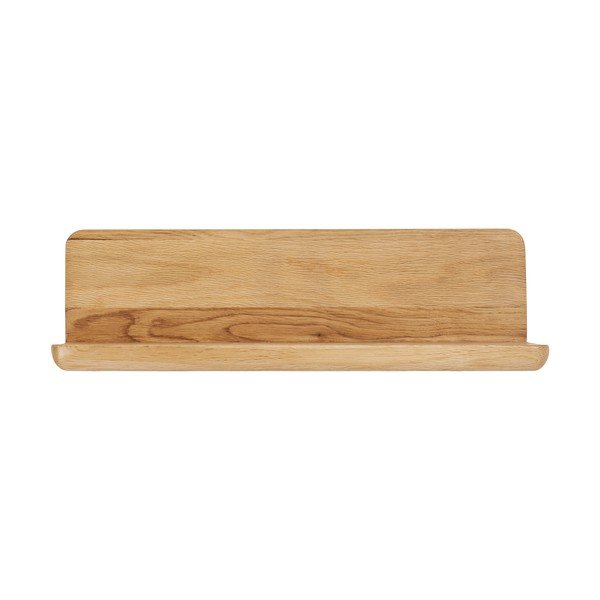Стенен рафт от масивен дъб в светло естествен цвят 40 cm Salina – House Nordic-image-3