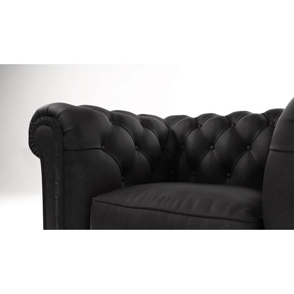 Фотьойл от черно кадифе Cambridge - Ropez-image-3