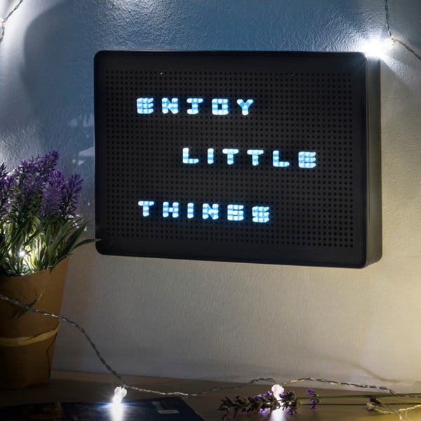 Черна LED светлинна табела с букви - InnovaGoods-image-4