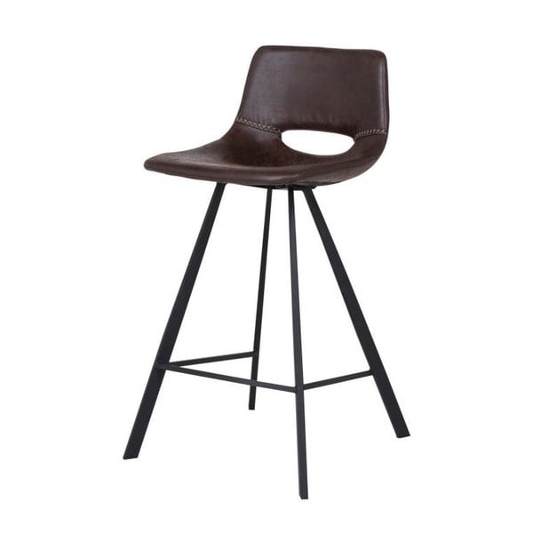 Tmavě hnědá barová židle Canett Coronas, výška 87 cm