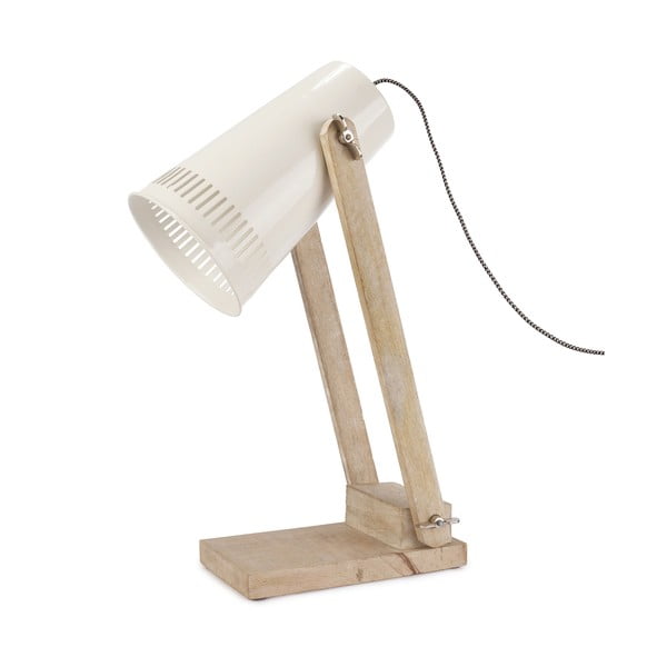 Stolní lampa s bílým stínítkem HF Living Master