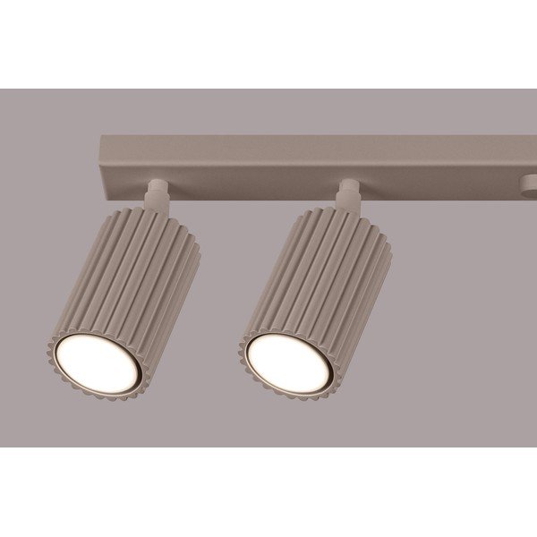 Кафяво-сив метален прожектор 6,5x117 cm Gleam – Sollux-image-2