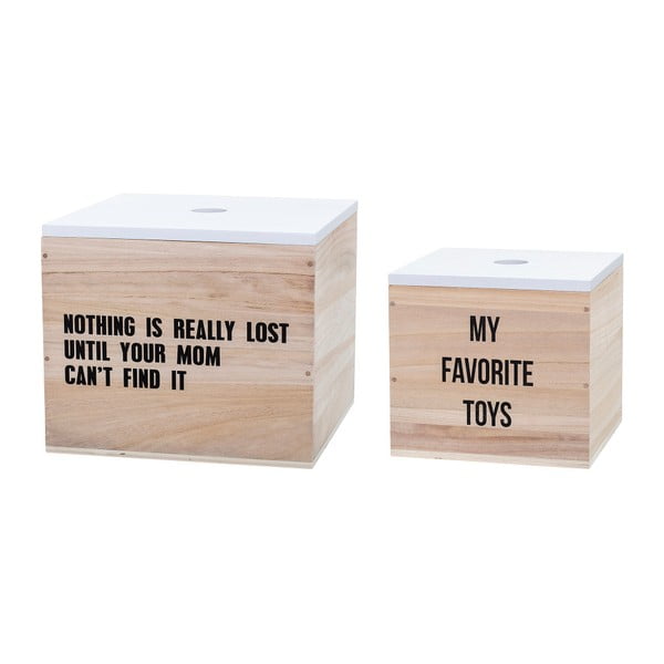 Комплект от 2 кутии за съхранение на играчки Teuvo - Bloomingville