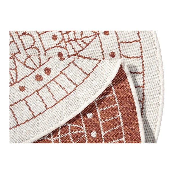 Червен килим за открито, ø 140 cm Porto - NORTHRUGS-image-3