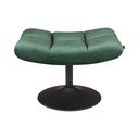 Столче за крака от зелено кадифе Bar - Dutchbone