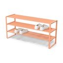 Стоманена стойка за обувки в цвят сьомга 100x48,5x29 cm Rex – Spinder Design