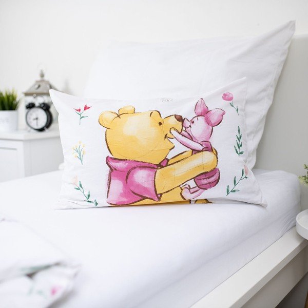 Памучно детско спално бельо за детско креватче 100x135 cm Winnie the Pooh "Pooh Hugs" – Jerry Fabrics-image-2
