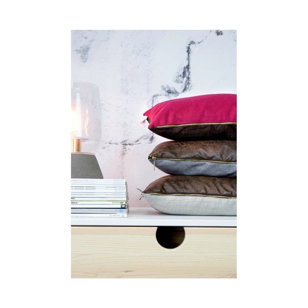 Sada 2 polštářů s výplní Karup Deco Cushion Light Bordeau x /Choco, 45 x 25  cm-image-3