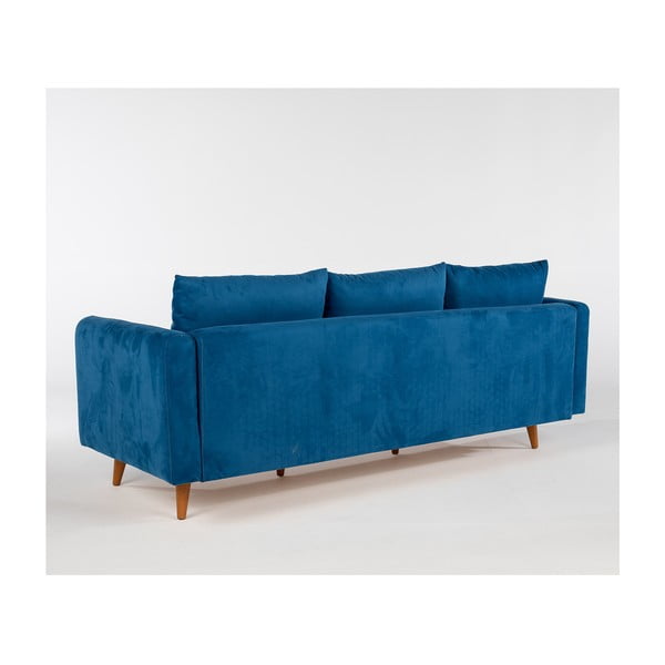 Тъмносин диван 215 cm Sofia – Balcab Home-image-3