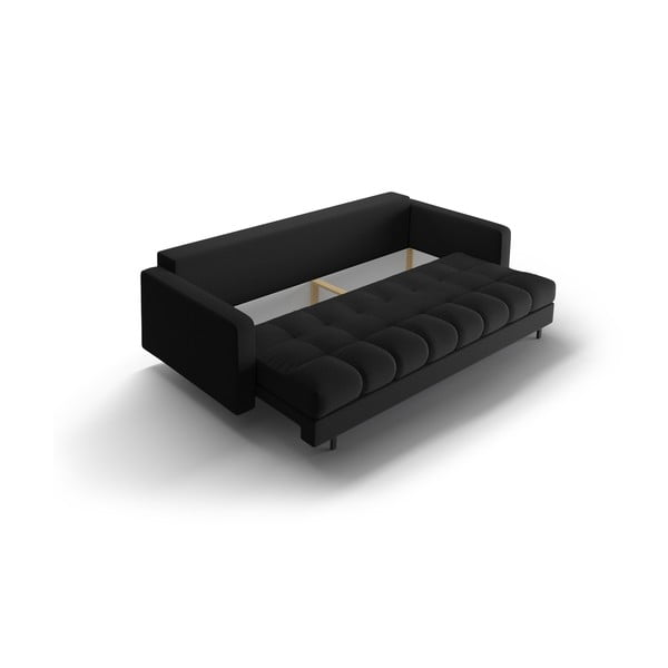 Черен разтегателен диван с място за съхранение 222 cm Bali – Cosmopolitan Design-image-4