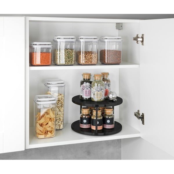 Черен органайзер за подправки Lazy Susan - Wenko-image-1