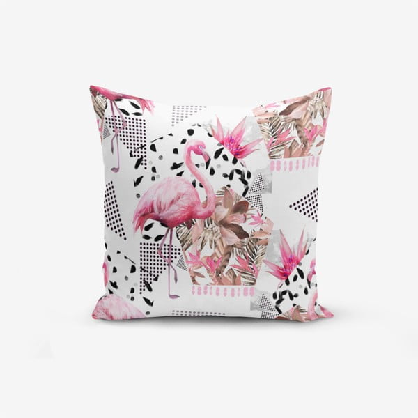 Калъфка за възглавница от памучна смес Фламинго, 45 x 45 cm - Minimalist Cushion Covers