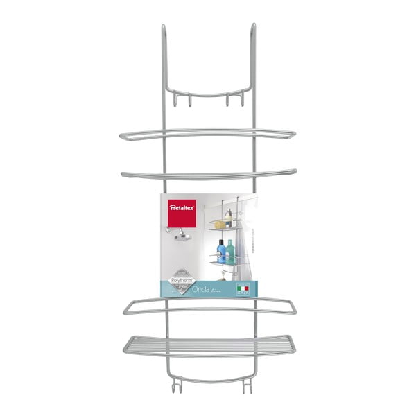 Висящ рафт за баня на 2 нива Onda - Metaltex-image-3
