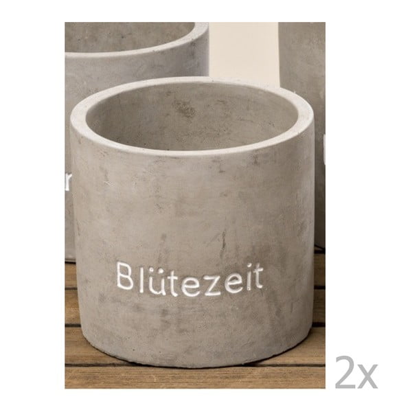 Sada 2 betonových květináčů Boltze Ellen Zeit