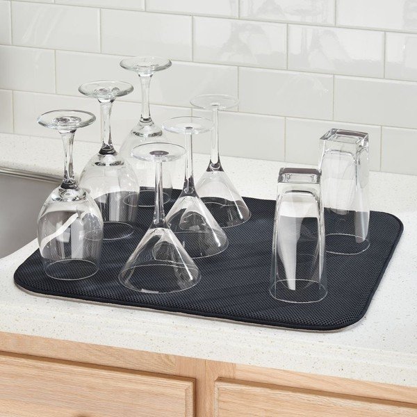 Черна подложка за миене на съдове , 45,7 x 40,6 cm iDry - iDesign-image-1
