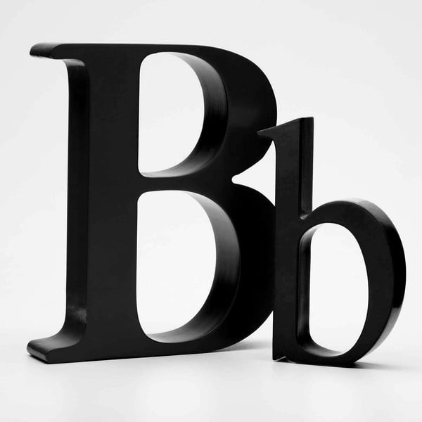 Malé "b" 13x8 cm, černá