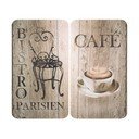Комплект от 2 стъклени капака за печка, 52 x 30 cm Bistro - Wenko