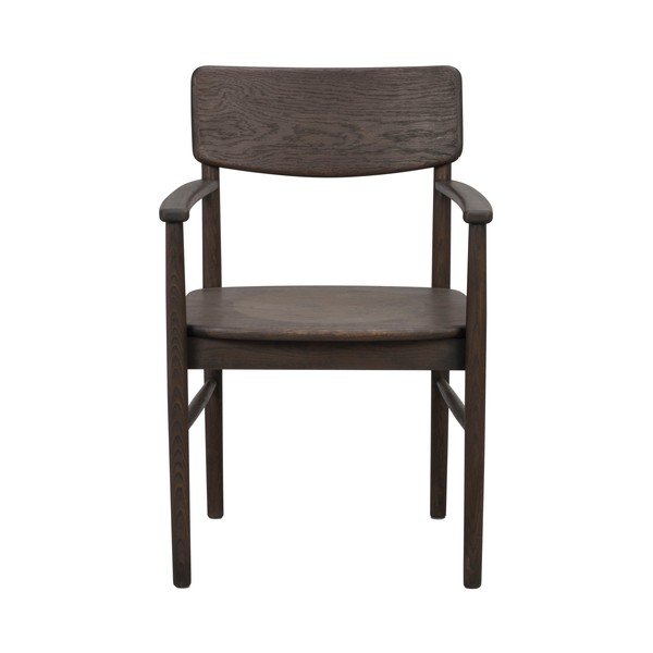 Тъмнокафяв трапезен стол от масивен дъб Maidstone – Rowico-image-2