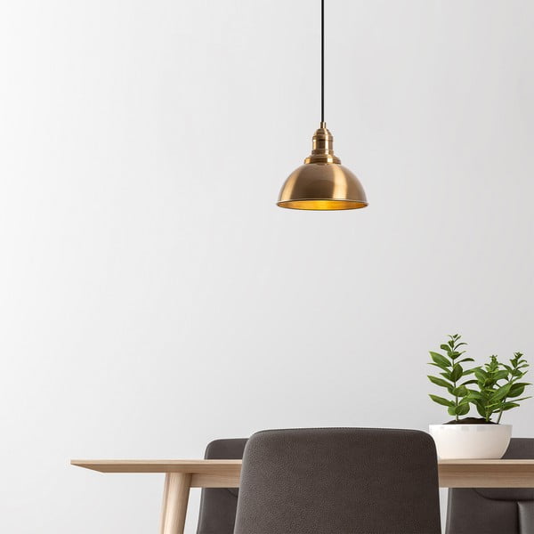 Висящо осветително тяло в бронзов цвят с метален абажур ø 21 cm Varzan – Opviq lights-image-4