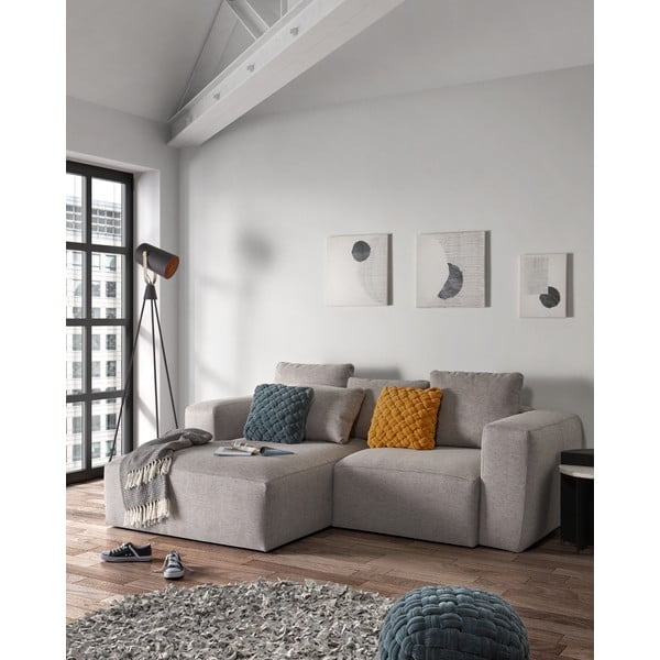 Světle šedý polštář na pohovku La Forma 70 x 50 cm-image-4