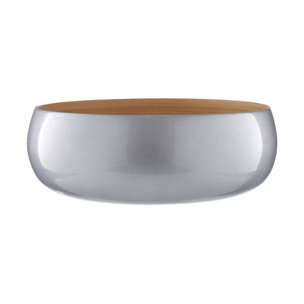 Bambusová miska ve stříbrné barvě Premier Housewares, ⌀ 30 cm
