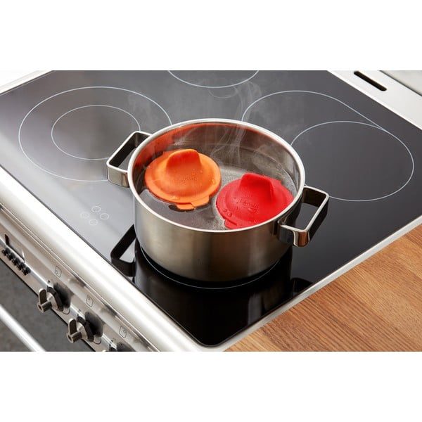 Червен силиконов калъп за изгубено яйце Pouched - Lékué-image-1