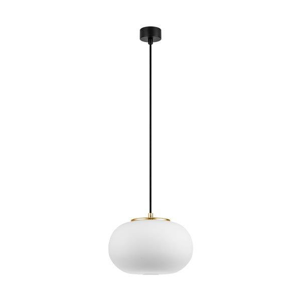Бяла висяща лампа със златен цокъл DOSEI Dosei - Sotto Luce