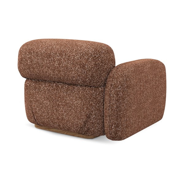 Оранжев/кафяв модул за диван (ляв ъгъл) Ailani – Makamii-image-4